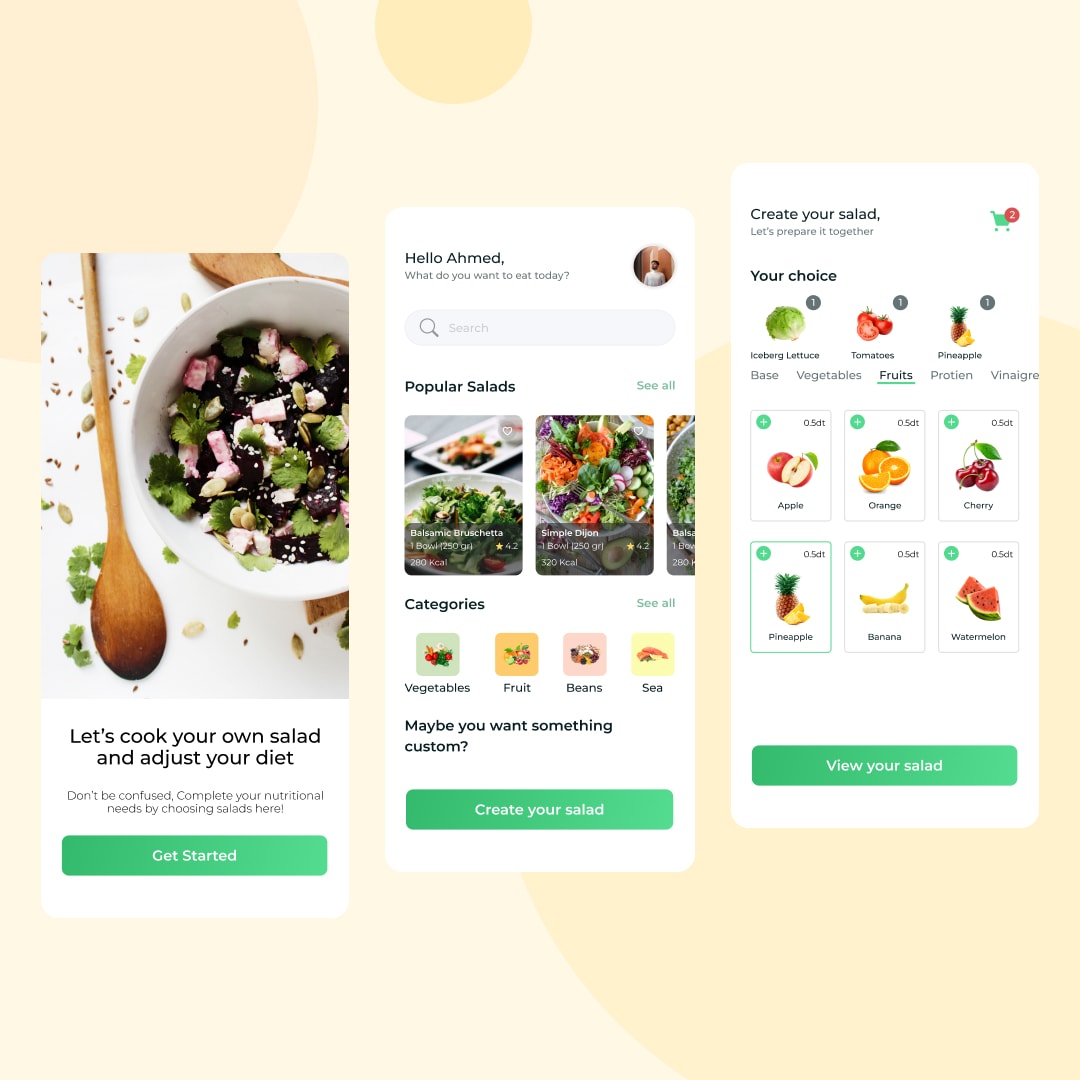 Custom Salad Maker Concept UI — cover