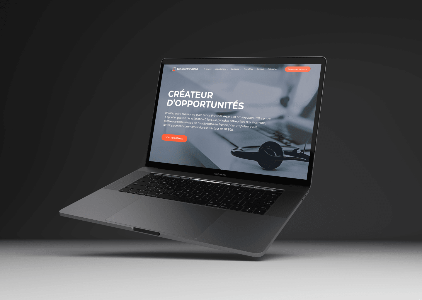 Leads Provider© - Branding — case study page 1