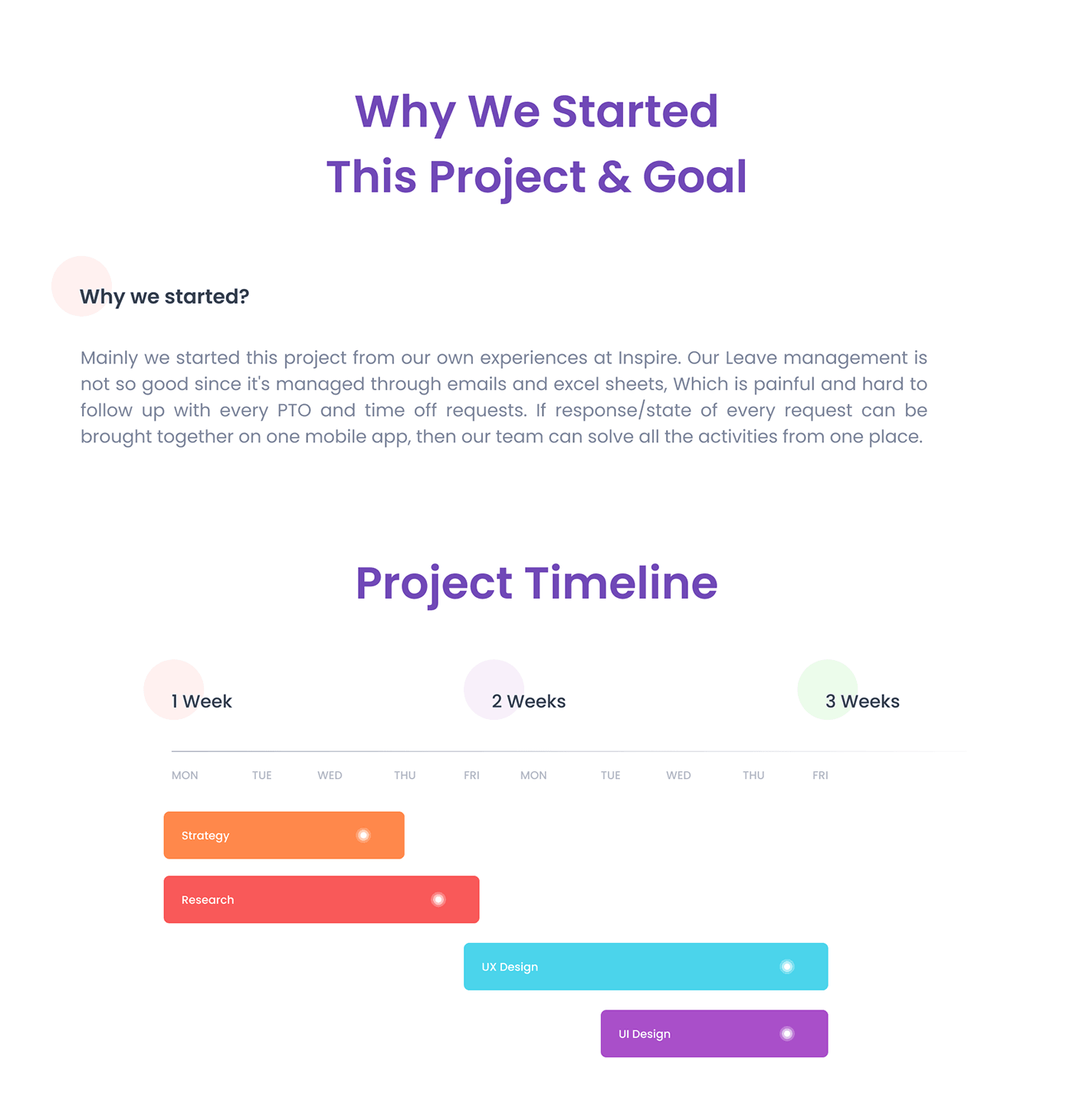My Inspire | Leave Management App | UX/UI Case Study — case study page 2