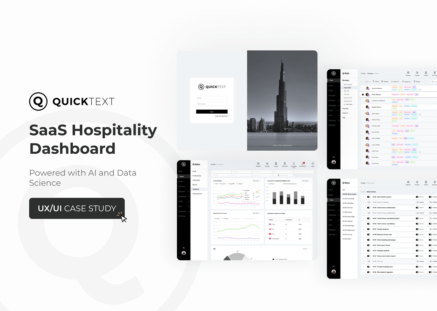 UX Case Study: Quicktext – SaaS Dashboard — cover