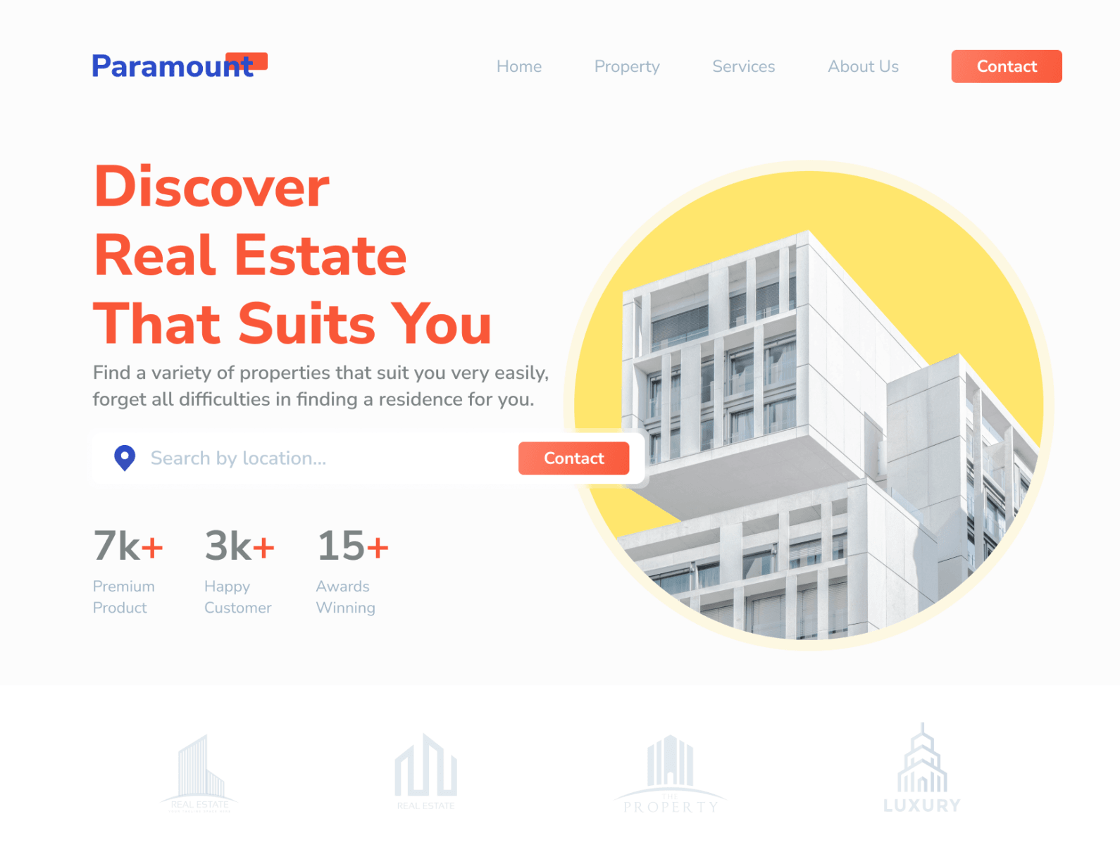 Real Estate – Landing Page UI — case study page 2